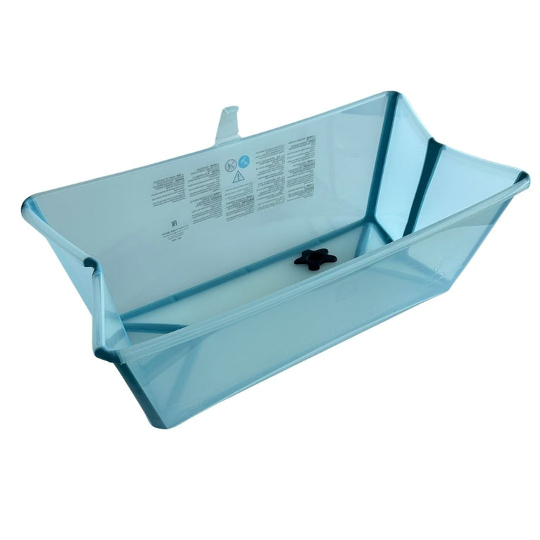 Stokke Flexi Bath Tub + Newborn Support Bundle - Clear Green
