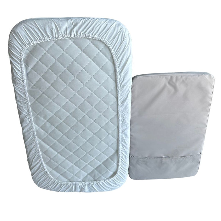 Mamas & Papas Lua Bedside Crib - Beige