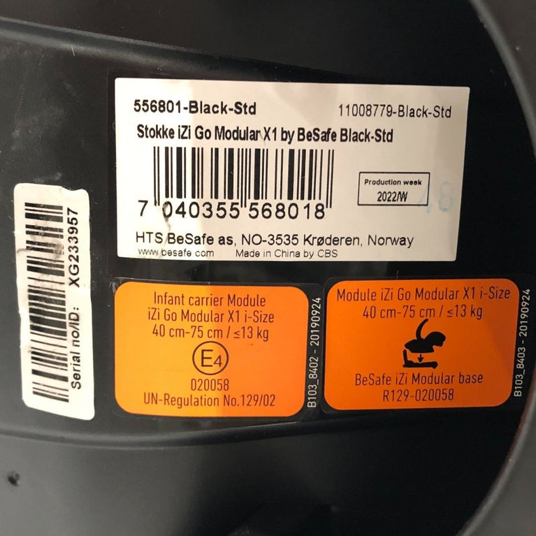 Stokke BeSafe iZi Go Modular X1 Car Seat - Black