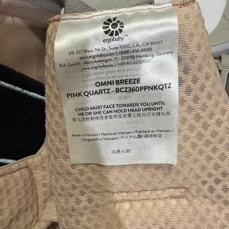 Ergobaby Omni Breeze Baby Carrier - Pink