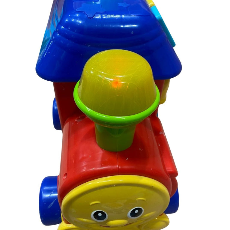 Winfun 2-in-1 Walker Ride-On and Push Walker Learning Train - Blue