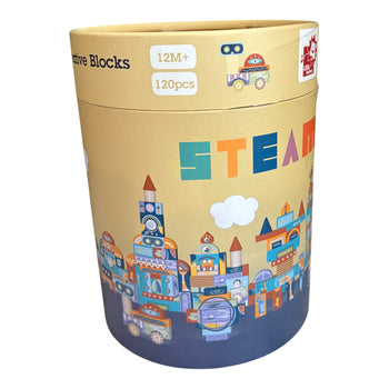 Leo & Friends Universe Creative Blocks (120 Pcs)- Beige Combo