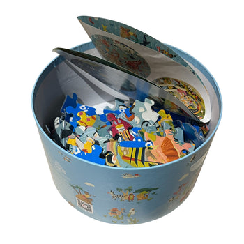 Boppi 150 Piece Round Jigsaw Puzzle - World Map