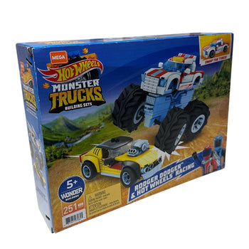 Mega Construx Hot Wheels Rodger Dodger & Hot Wheels Racing Construction Set, Building Toys for Kids