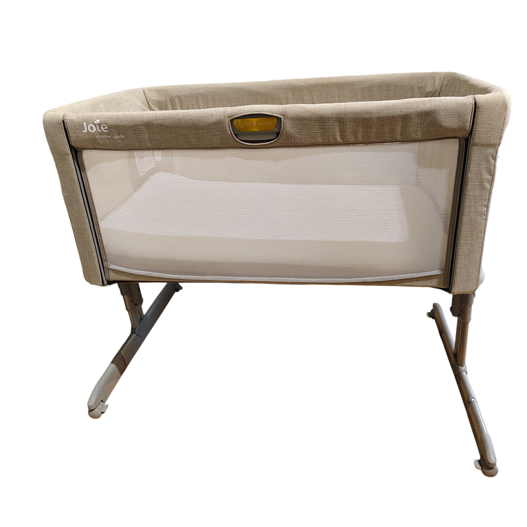 Joie Roomie Glide Bedside Crib - Almond