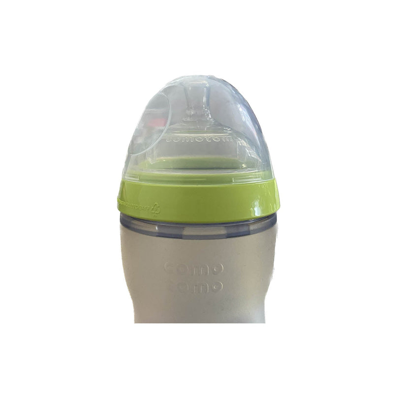 Comotomo-Natural-Feel-Baby-Bottle-250ml-Double-Pack-Green-/-Clear-Image 3