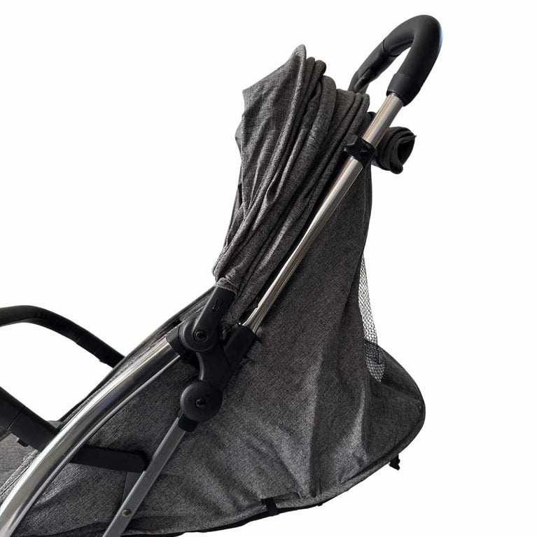 Youbi-Toddler-German-Travel-Light-Stroller-Grey-with-New-Born-Attachment-15