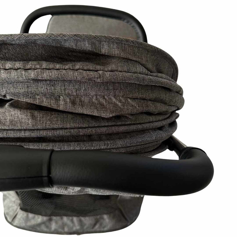 Youbi-Toddler-German-Travel-Light-Stroller-Grey-with-New-Born-Attachment-24