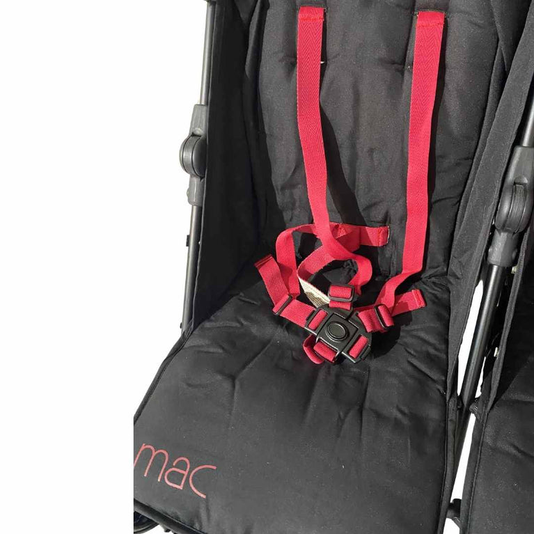 Maclaren-T-01-Twin-Stroller-Black-Redstone-4