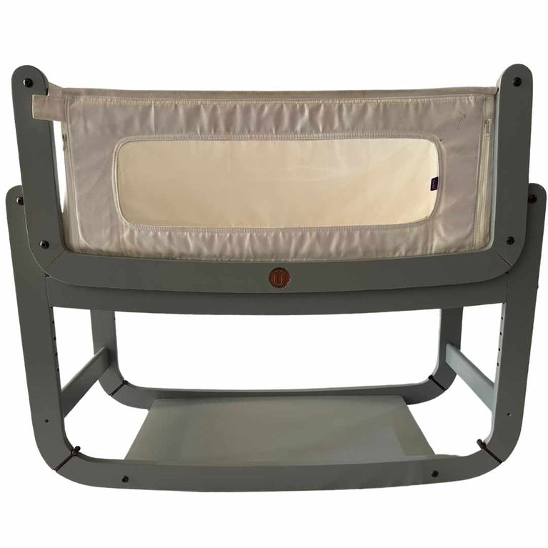 SnuzPod-2-Bedside-Bassinet-Crib-with-Mattress-Grey-1