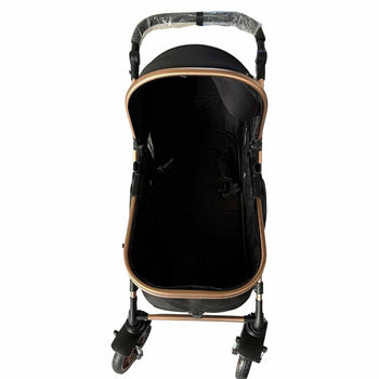 Teknum-3-in-1-Pram-Stroller-+-Bassinet-+-Infant-Car-Seat-Black-2