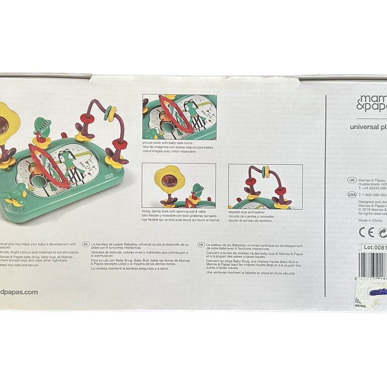 Mamas-Papas-Baby-Bud-3-Stage-Booster-Seat-with-Activity-Tray-Pebble-Image 6