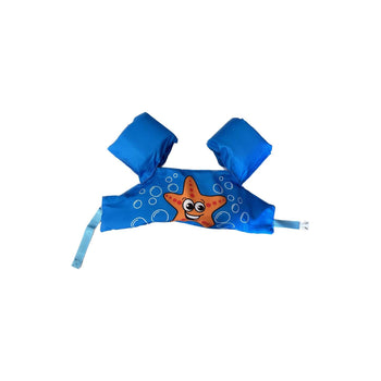 Swimming-Arm-Bands-Swimming-Float-Vest-Blue-Image 1