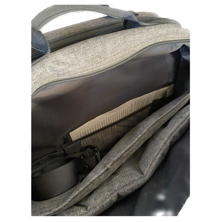 Bizzi-Growin-POD-Travel-Crib-converting-to-Changing-/-Diaper-Bag-Grey-4