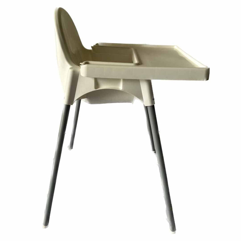 IKEA-ANTILOP-Highchair-with-Safety-Belt-+-Tray-White-&-Silver-4