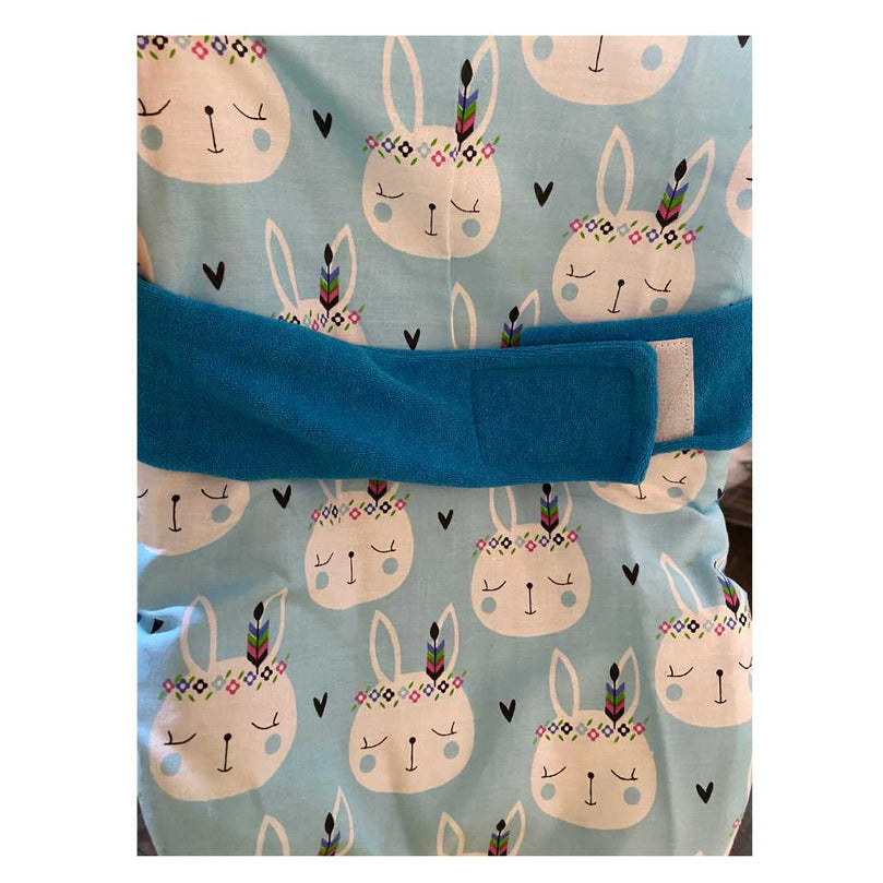 HOOPA-2-in-1-Reclined-Feeding-Pillow-cum-Baby-Carrier-with-Soft-Quilt-Cover-Turquoise-Blue-5