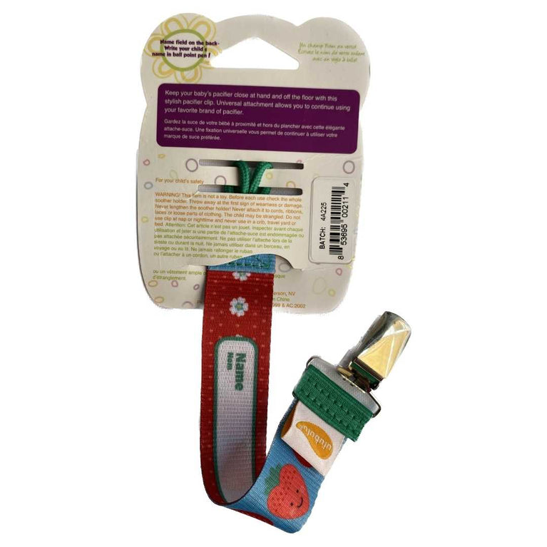 Ulubulu-Universal-Pacifier-Clip-Pack-of-1-Fruits-Design-2