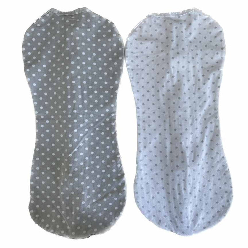 SwaddleMe-Pod-2-Pack-Swaddles-for-Newborn-0-2-Months-Grey-&-White-Polka-2