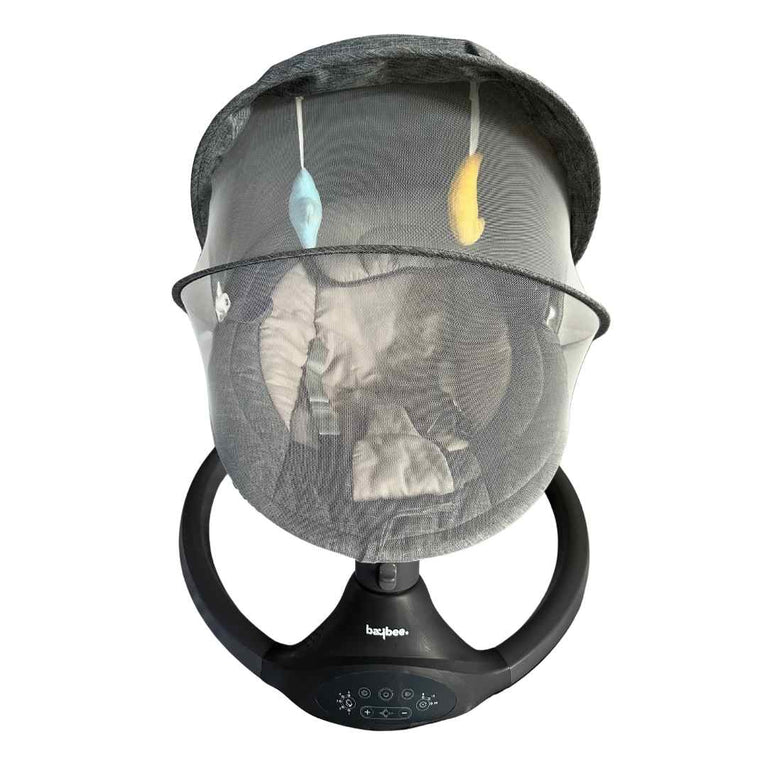 Baybee-Premium-Automatic-Electric-Baby-Swing-Grey-5