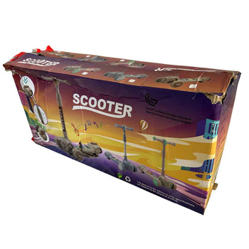 Deluxe-Kids-Foldable-Scooter-with-Adjustable-Height-Pink-2