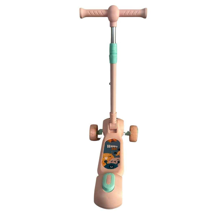 Deluxe-Kids-Foldable-Scooter-with-Adjustable-Height-Pink-6