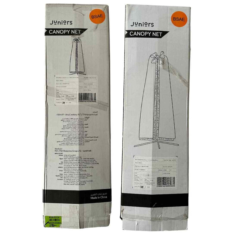 Juniors-Mesh-Detail-Canopy-for-Baby-Bed-White-2