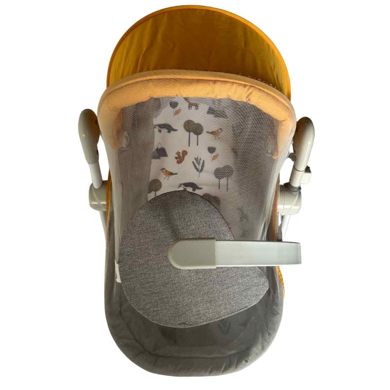 Kinderkraft-NOLA-5-in-1-Reclining-Baby-Swing-&-Rocker-Yellow-3