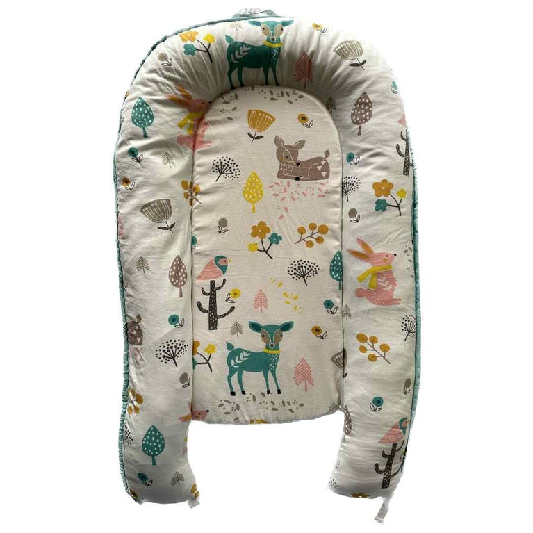 The-Eleven-Home-Baby-Nest-with-Pillow-Aqua-Green-1