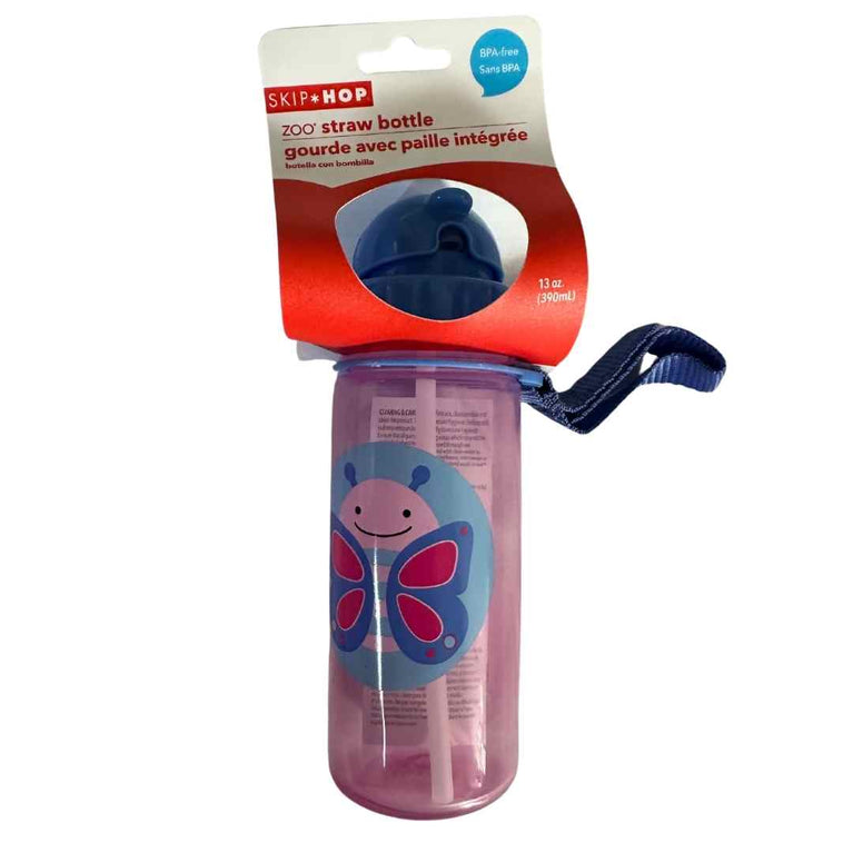 Skip-Hop-Zoo-Straw-Bottle-Butterfly-13-oz-/-390-ml-2