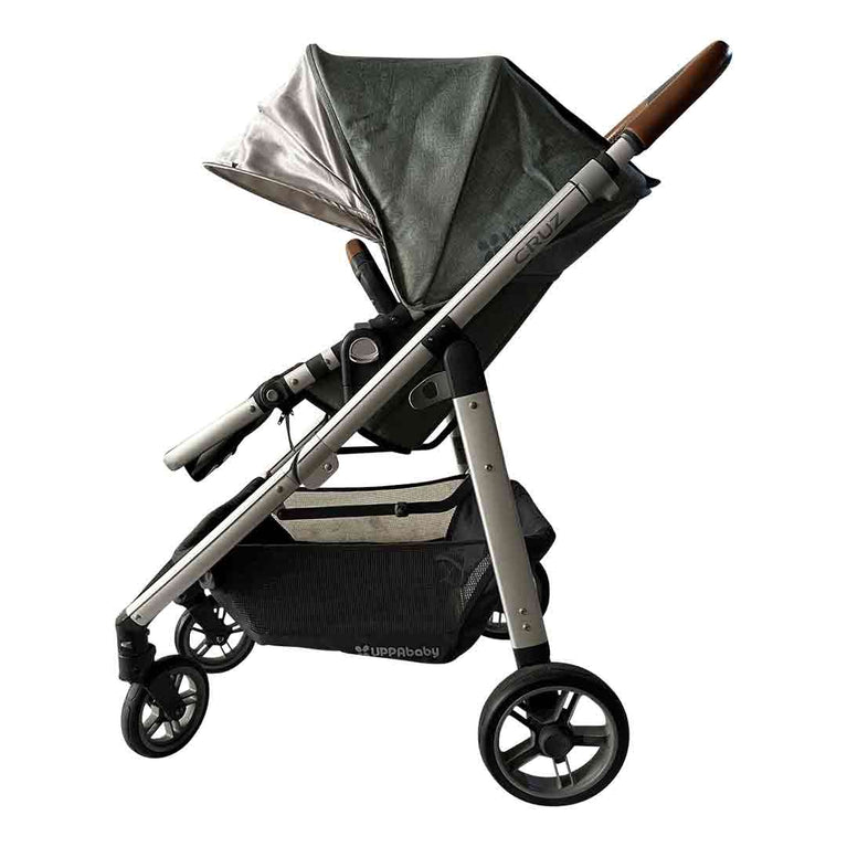 UPPAbaby-Cruz-Stroller-with-Bassinet-(2018)-Green-Melange-16