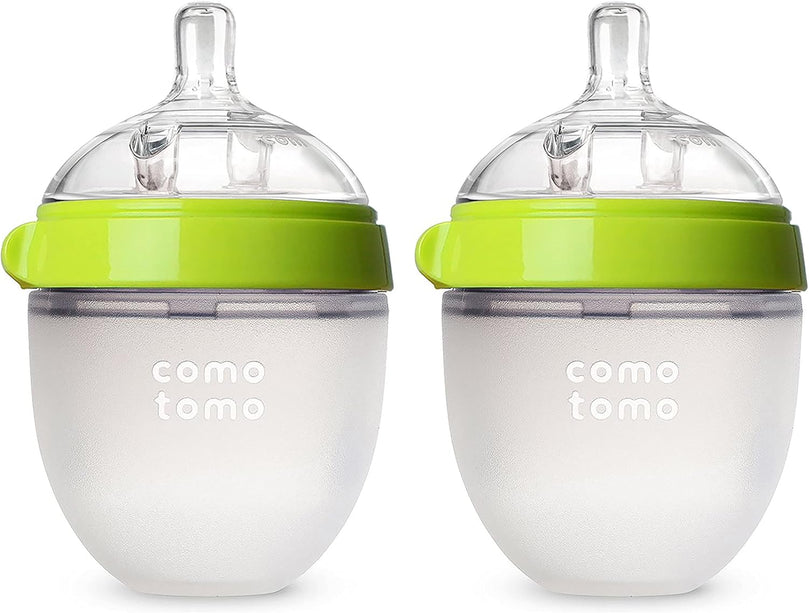 comotomo-natural-feel-baby-bottle-double-pack-green-white-150-ml-1