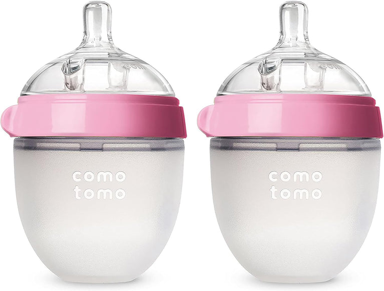comotomo-natural-feel-baby-bottle-double-pack-pink-white-150-ml-1