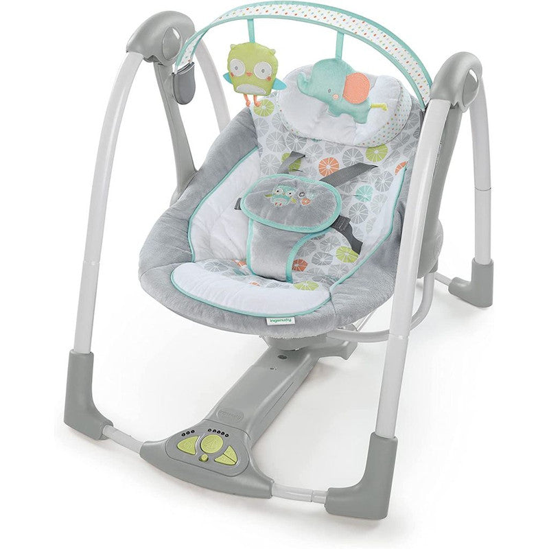 Ingenuity-Swing-'n-Go-Portable-Swing-Hugs-&-Hoots-1-1