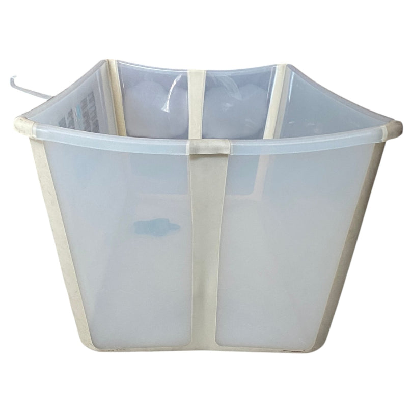 Stokke-Flexi-Bath-Tub-With-Newborn-Support-&-Stand-Set-White/Grey--2-4