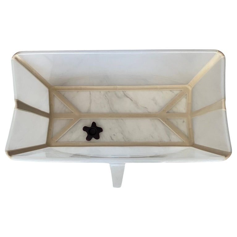 Stokke-Flexi-Bath-Tub-With-Newborn-Support-&-Stand-Set-White/Grey--2-6