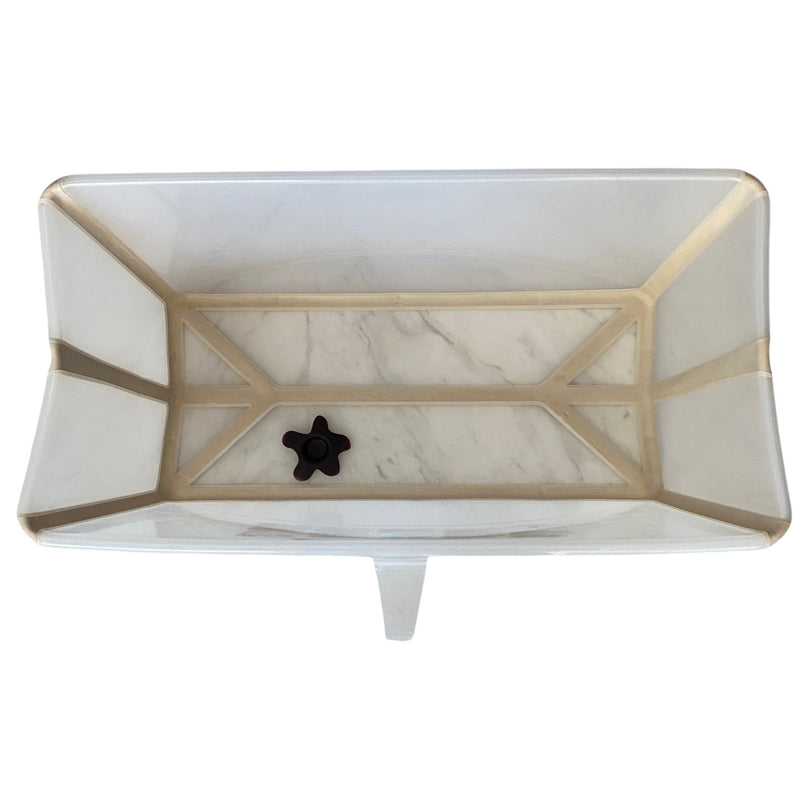 Stokke-Flexi-Bath-Tub-With-Newborn-Support-&-Stand-Set-White/Grey--2-6