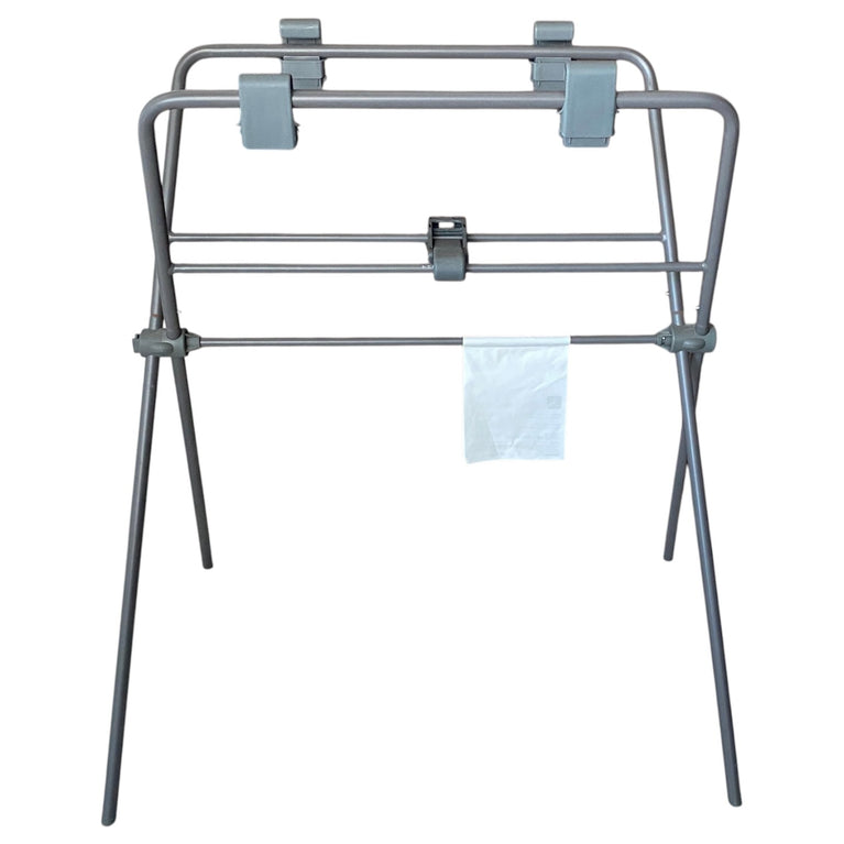 Stokke-Flexi-Bath-Tub-With-Newborn-Support-&-Stand-Set-White/Grey--2-8