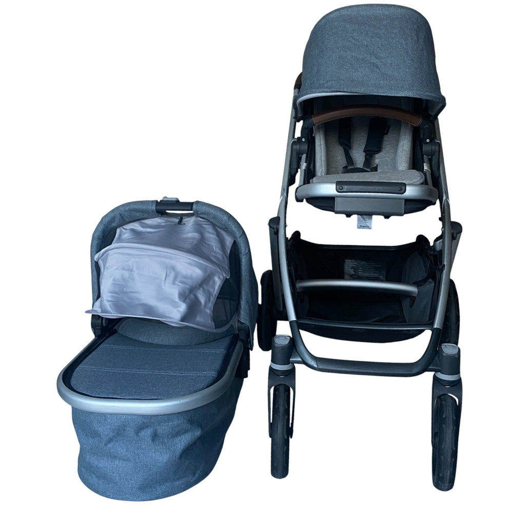 uppababy vista v2 carrycot Uppababy - Vista V2 Stroller & Carrycot - Grey | Shop used Strollers in UAE