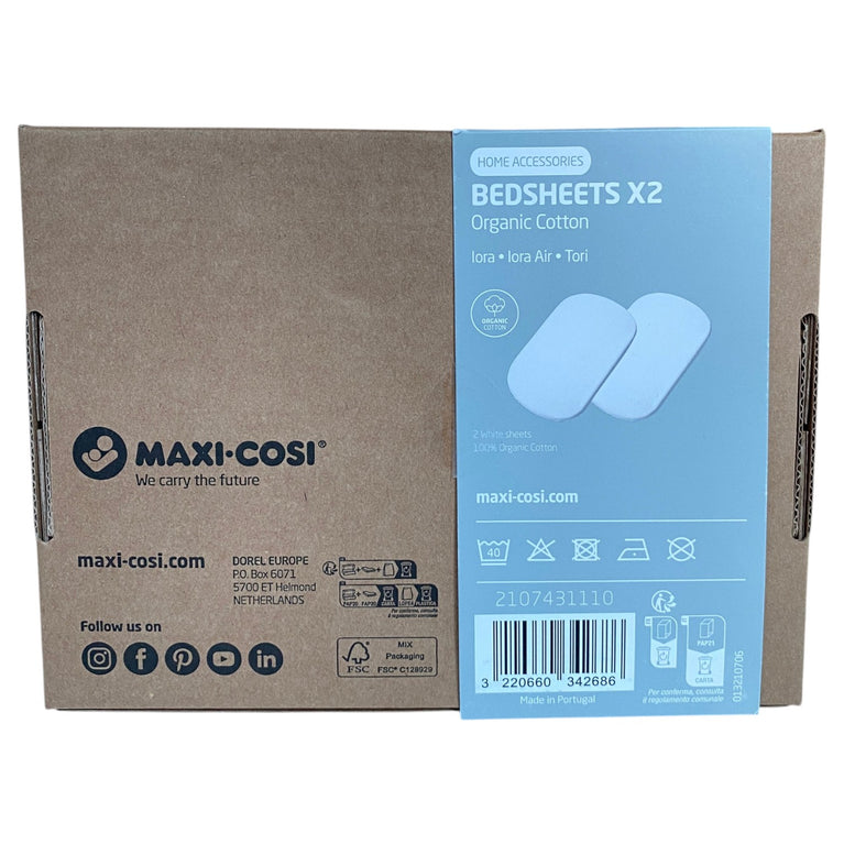 Maxi-Cosi-Organic-Cotton-Bedsheets-Pack-of-2-White-2-3