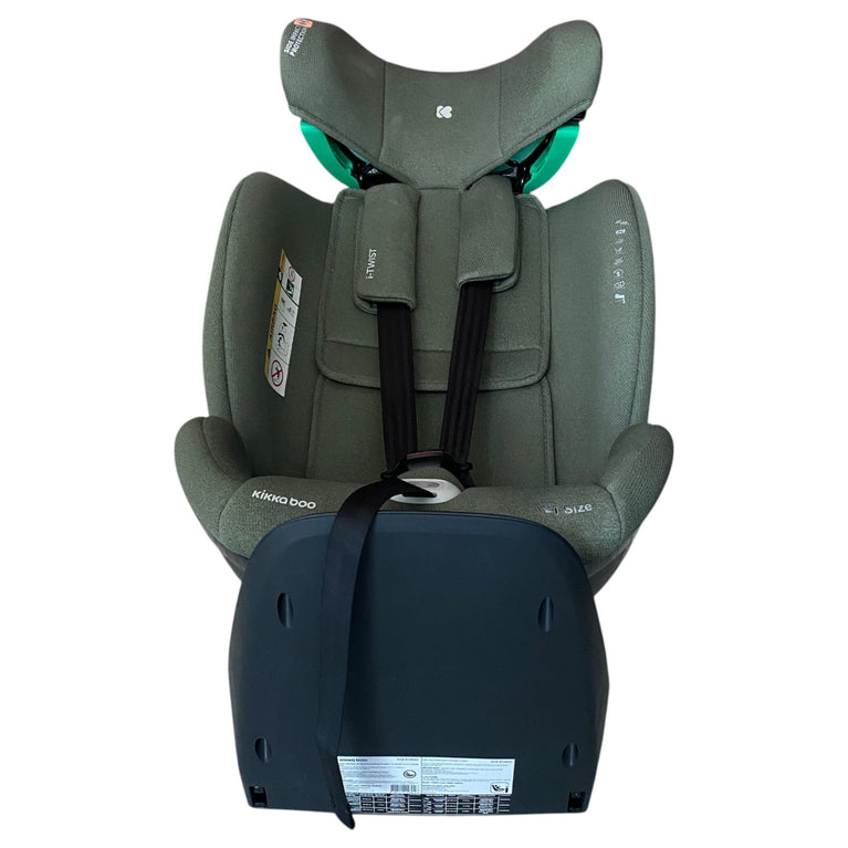 KikkaBoo-i-Size-Car-Seat-with-Isofix-Base-Army-Green-3