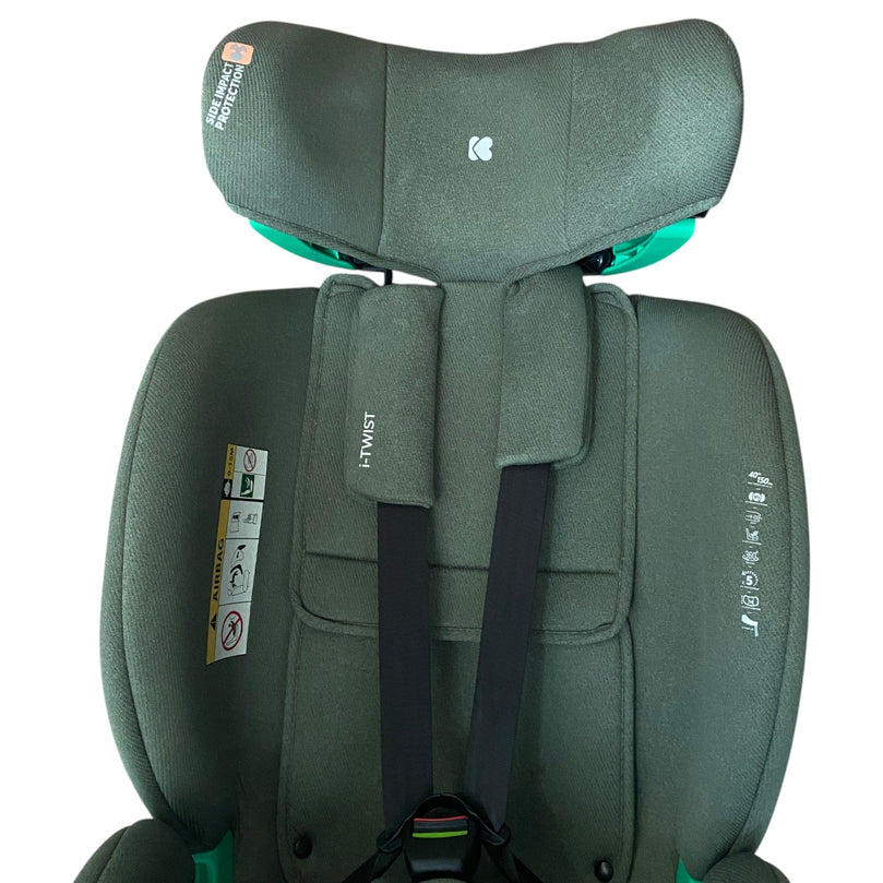 KikkaBoo-i-Size-Car-Seat-with-Isofix-Base-Army-Green-5
