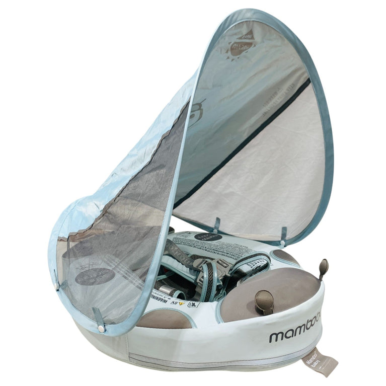 Mambobaby-Baby-Swim-Float-with-Canopy-Non-Inflatable-Infant-Pool-1-1
