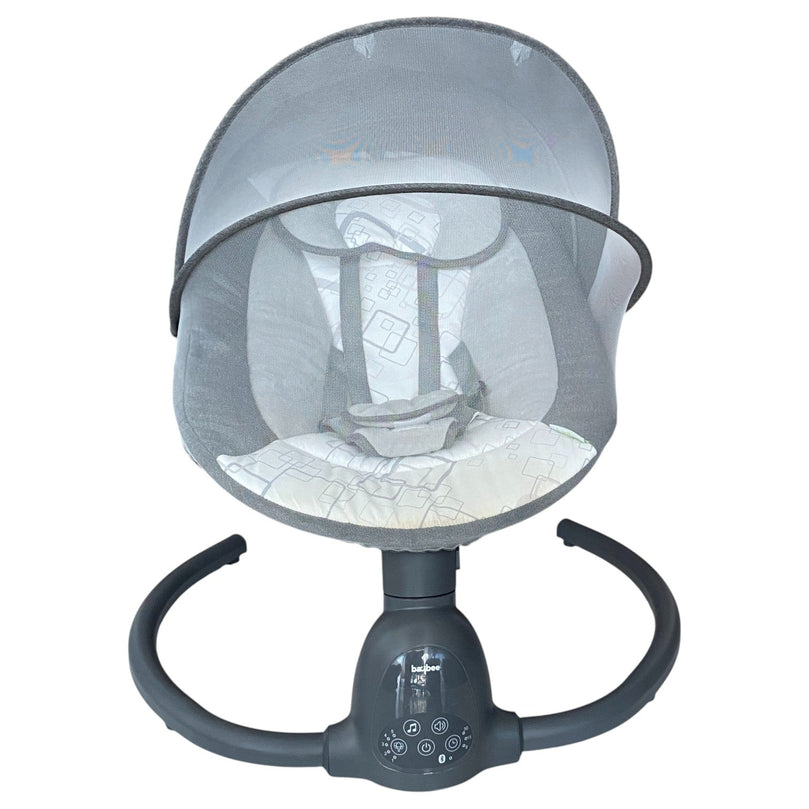 Baybee-Lullabies-Automatic-Electric-Baby-Swing-Grey-&-White-1-2