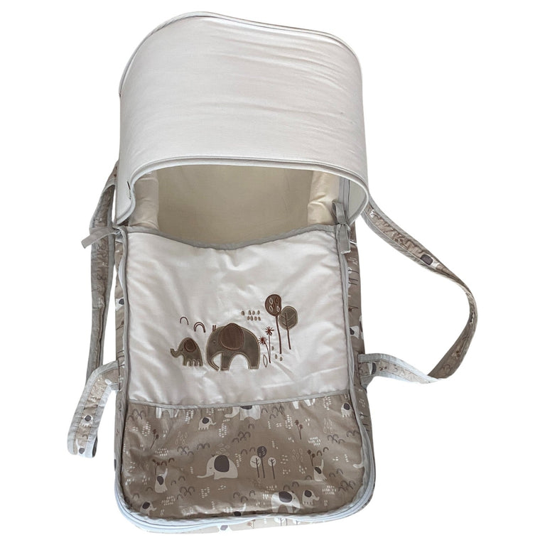 Juniors-Jesse-Printed-Carry-Cot-with-Canopy-Elephant-2-2