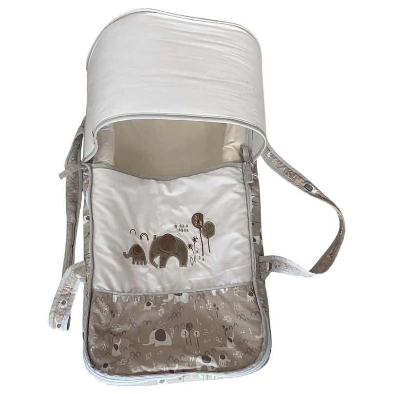 Juniors-Jesse-Printed-Carry-Cot-with-Canopy-Elephant-2-2