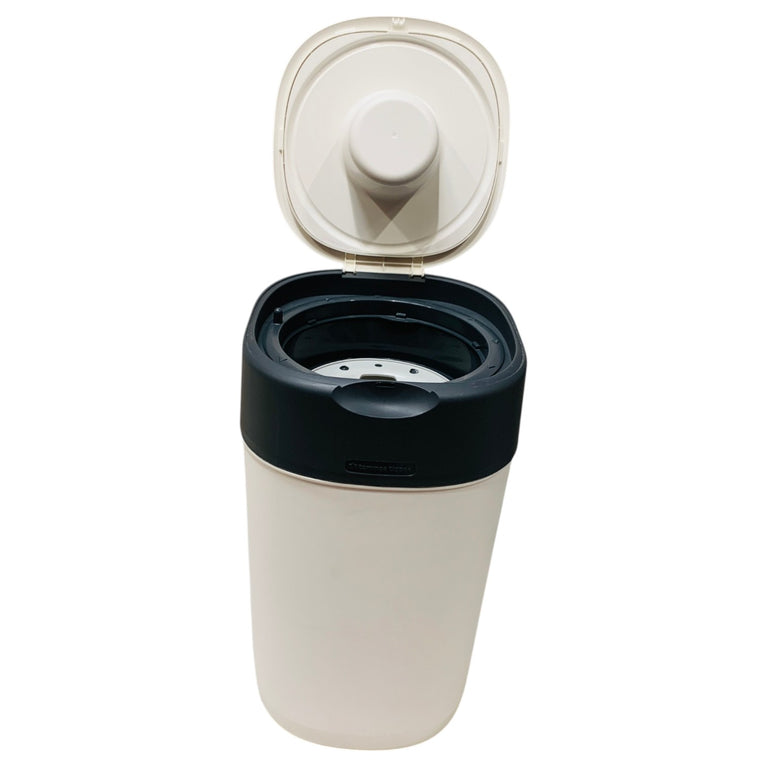 Tommee-Tippee-Twist-&-Click-Advance-Nappy-Disposal-Sangenic-Tec-Bin-White-&-Grey-3-6
