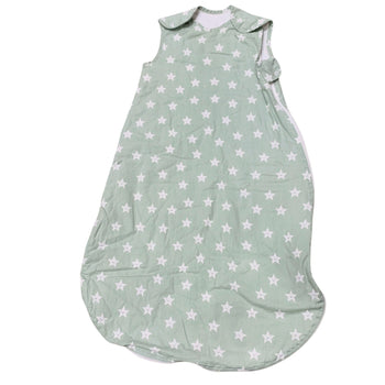 John-Lewis-Sleeping-bag-1-Tog-Green-with-White-Stars-1-2