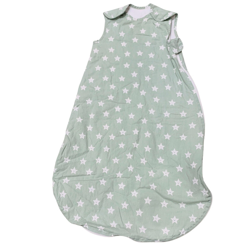 John-Lewis-Sleeping-bag-1-Tog-Green-with-White-Stars-1-2
