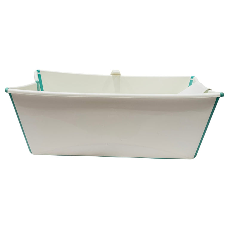 Stokke-Flexi-Bath-Tub-+-Newborn-Support-Bundle-Clear-Green-5-7