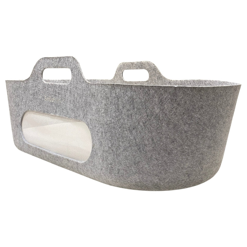 Snuz-Baskit-Moses-Basket-w/-Mattress-&-Stand-Set-Dark-Grey-4-1